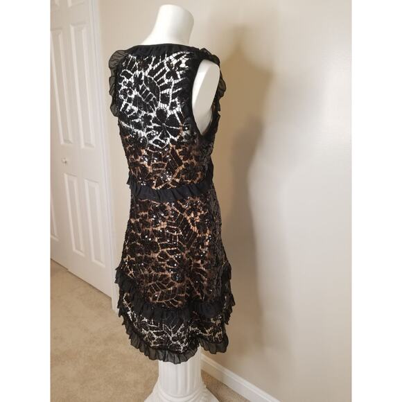 Michael Kors Ruffle-Trimmed Dress Sz Smzll - Picture 4 of 11